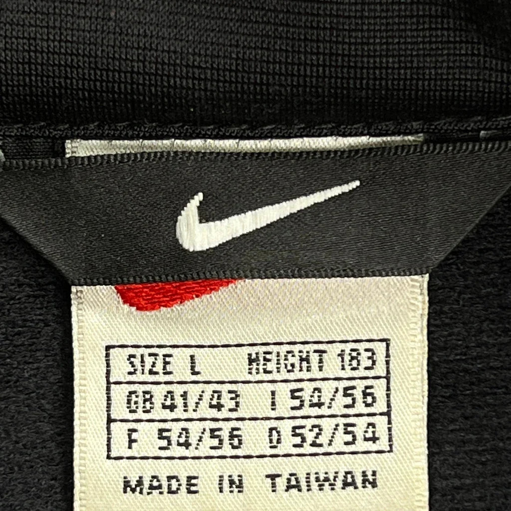 Nike Track Jacket - Large Black Polyester