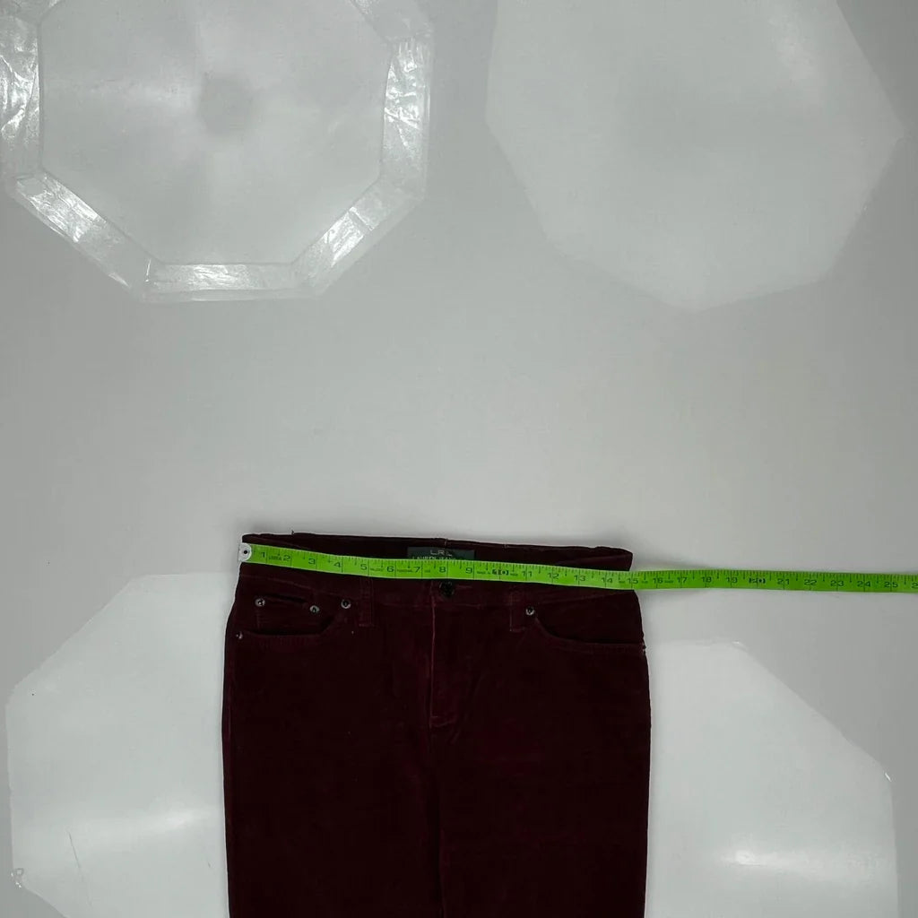 Ralph Lauren Cord Pants - 30″ Waist Burgundy Cotton