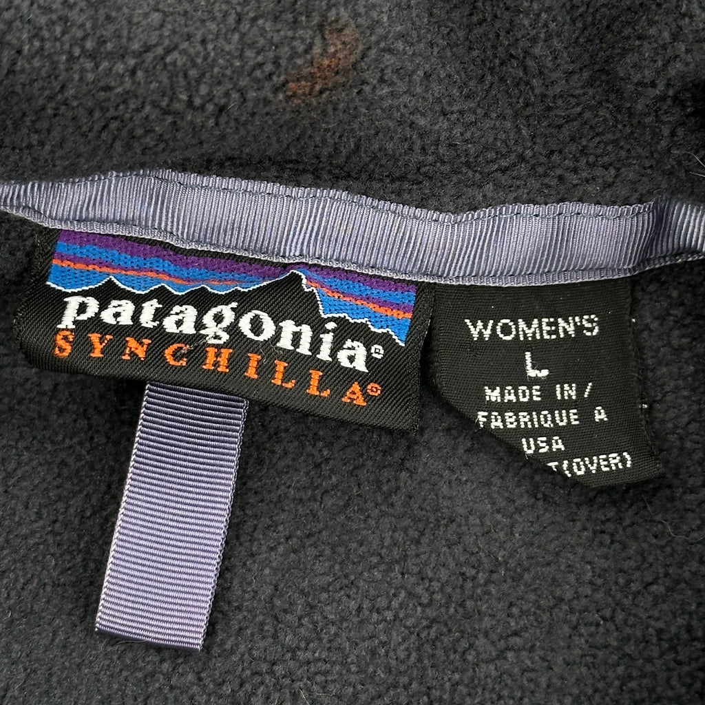 Patagonia Fleece Jacket - Large Black Polyester