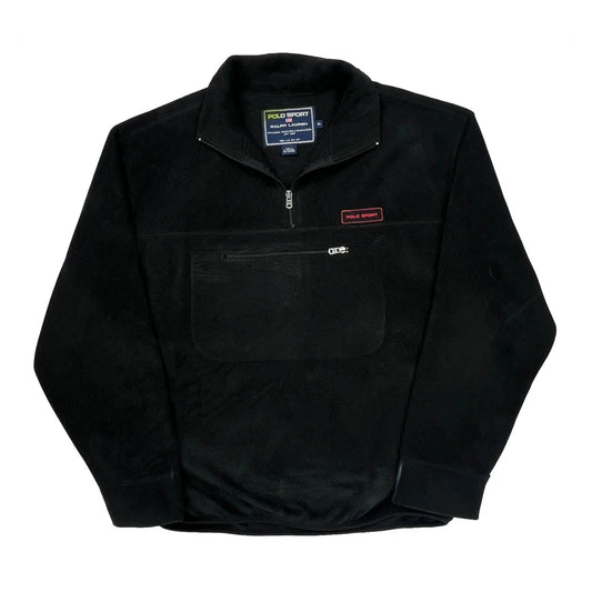 Polo Sport 1/4 Zip - XL Black Polyester