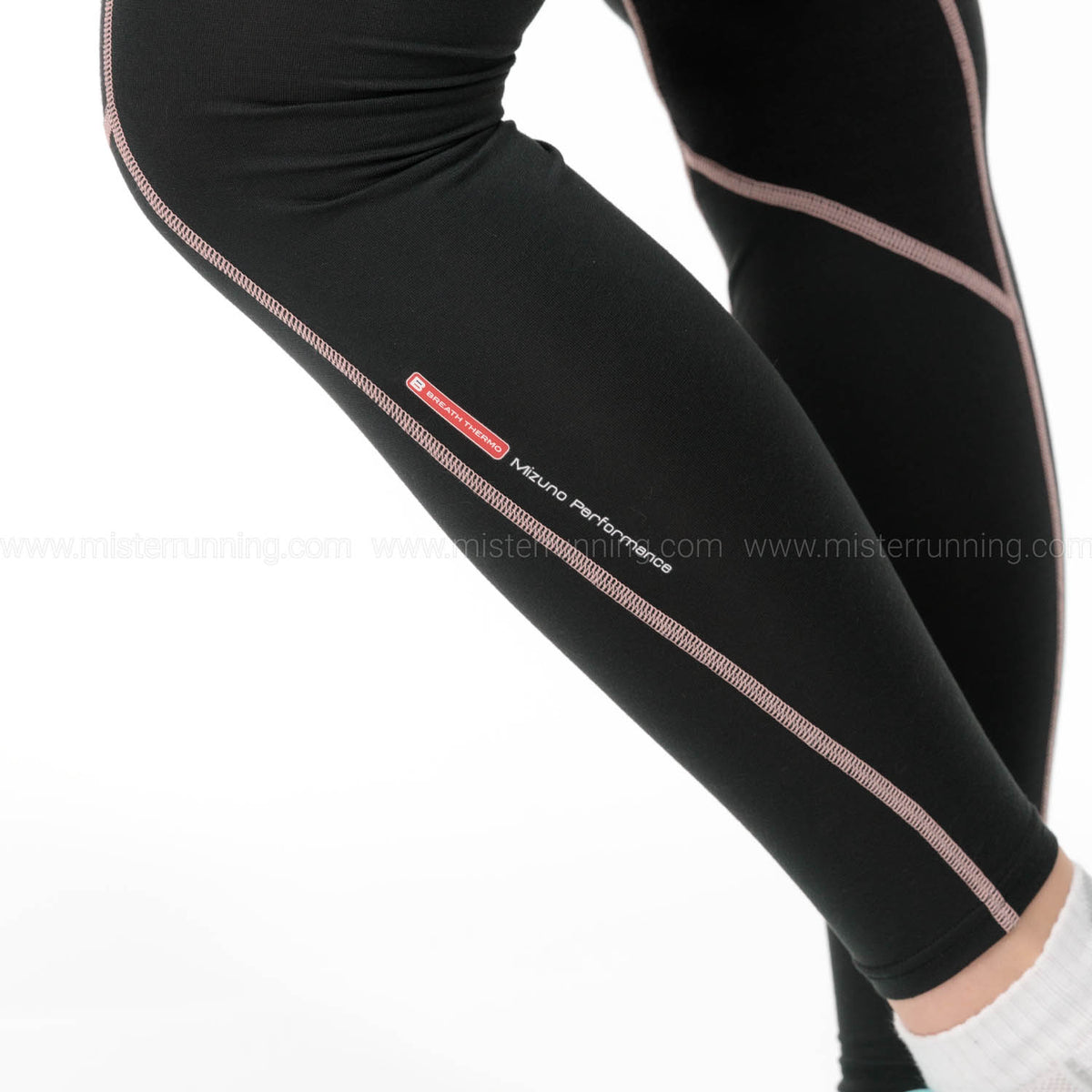 Mizuno Merino Wool Calzamaglia Black/Apricot Blush