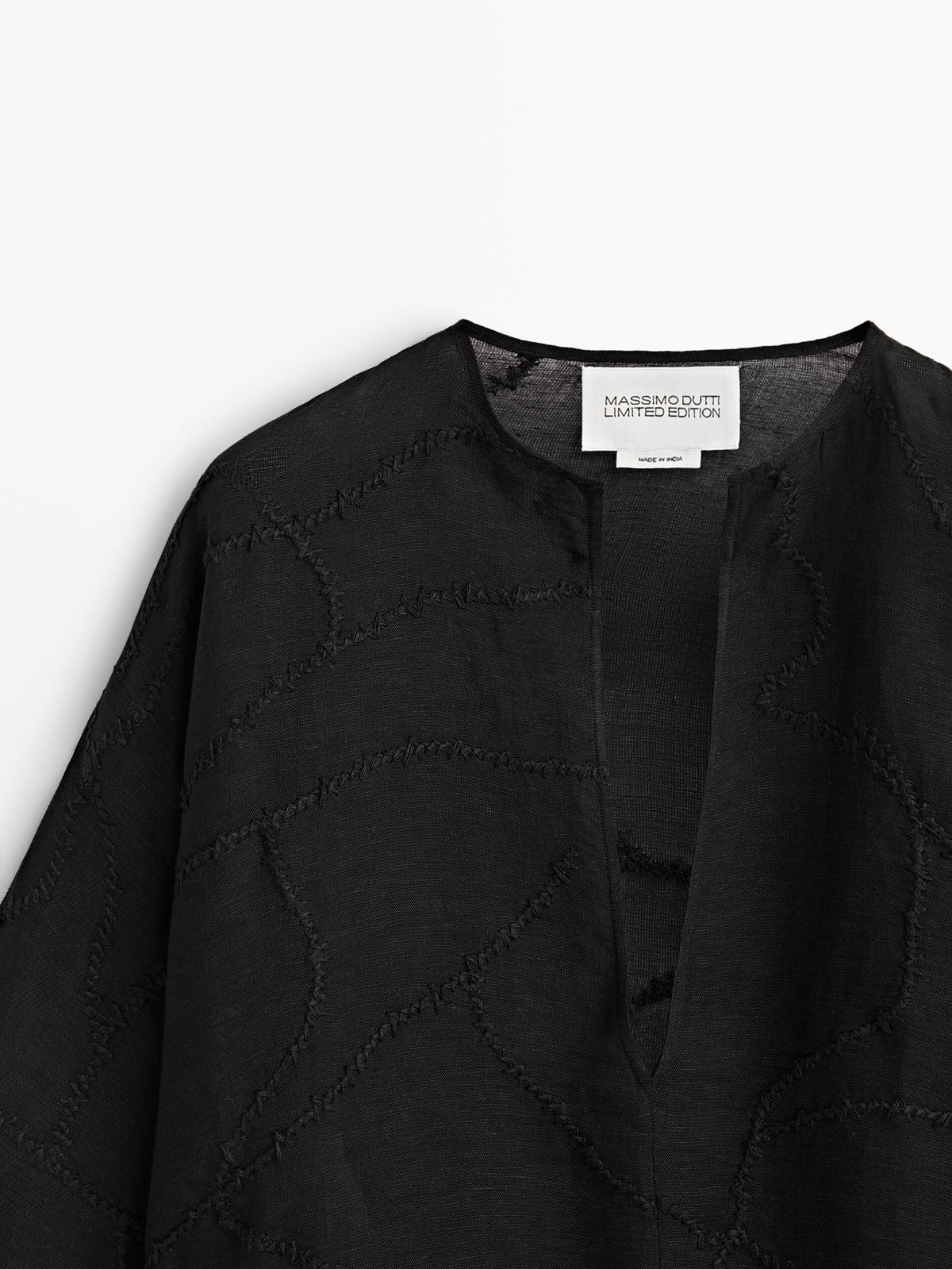Camisa detalle bordados Limited edition - NEGRO