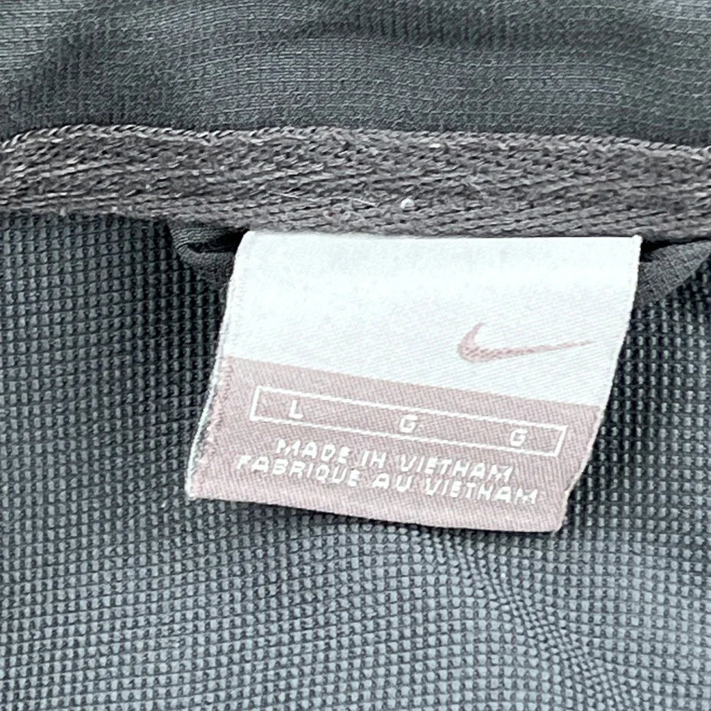 Nike Windbreaker - Large Gray Polyester