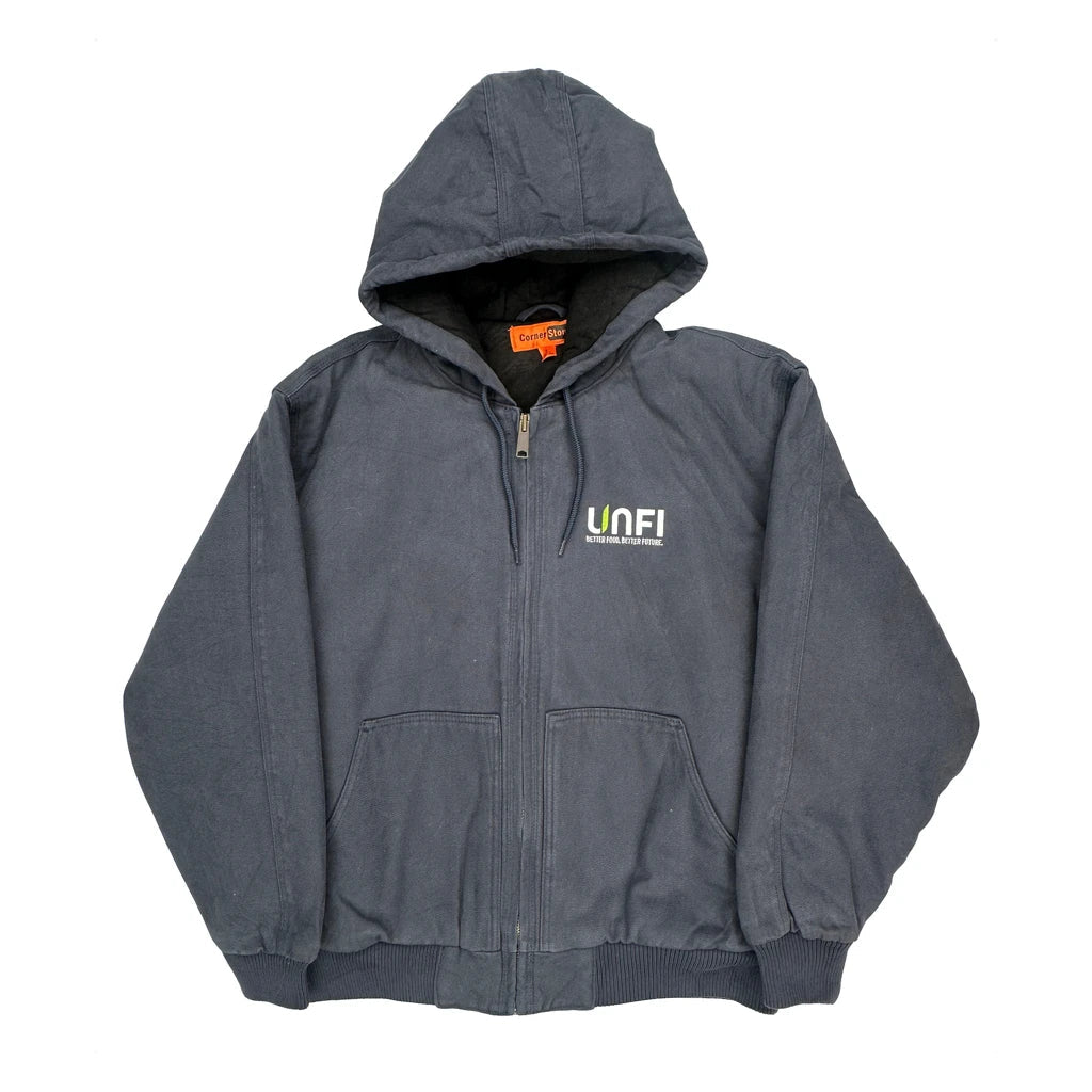 Corner Stone Workwear Jacket - Large Gray Cotton