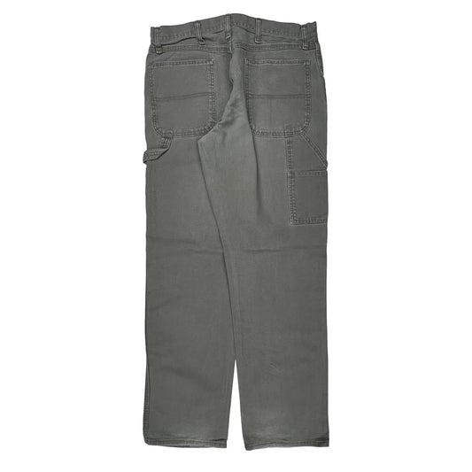 Wrangler Carpenter Pants - 32W 34L Gray Cotton