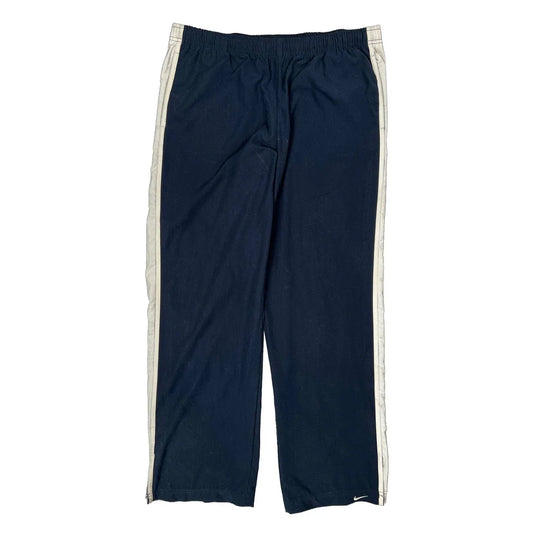 Nike Track Pants - Large Navy Polyester