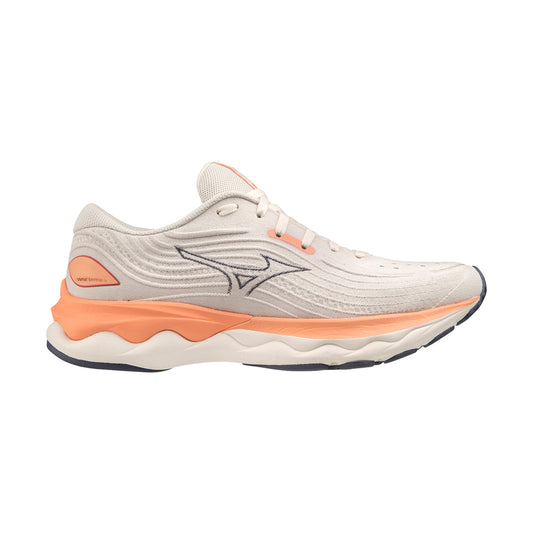 Mizuno Wave Skyrise 4 Snow White/Sightshadow Blue/Coral Reef
