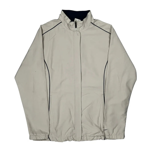 Nike Golf Windbreaker - Large Beige Polyester