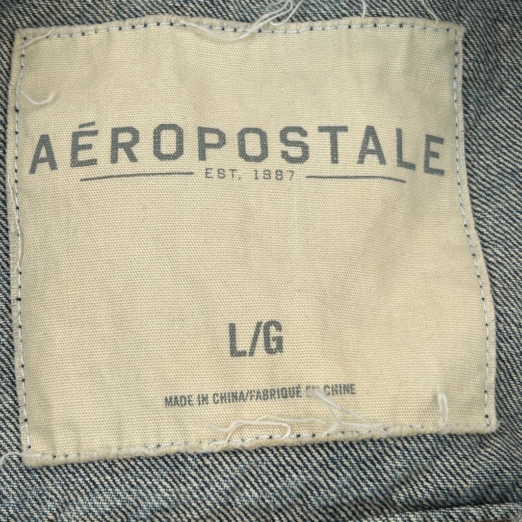 Aeropostale Denim Jacket - Large Blue Denim