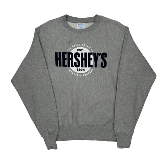 Reverse Weave Champion Hershey'S Graphic Sweatshirt - Medium Gray Cotton Blend