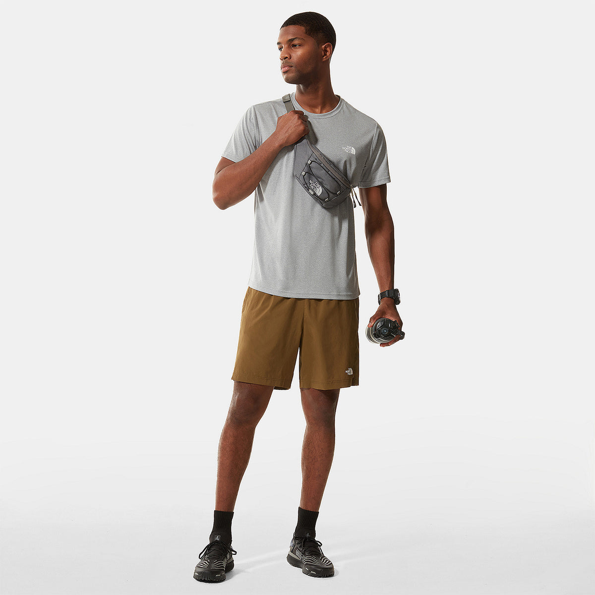 The North Face Reaxion Maglietta Mid Grey Heather