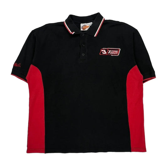 3 Time Champion Winners Circle Polo Shirt - Large Black Cotton