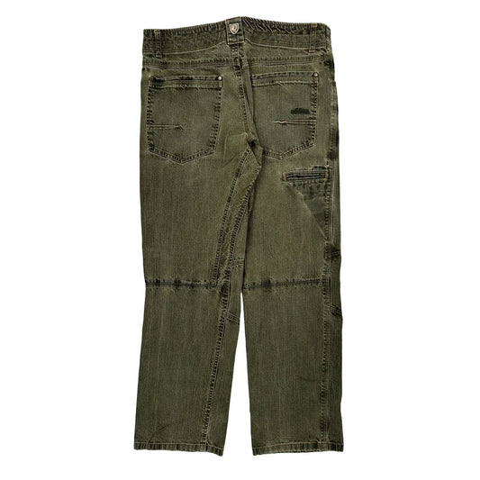 Kuhl Knee Darts Pants - 34W 31L Green Cotton