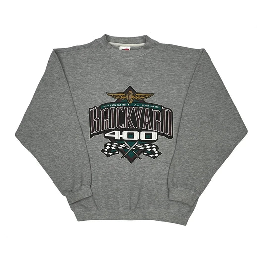 Brickyard 400 Cadre Graphic Sweatshirt - Medium Gray Polyester Blend