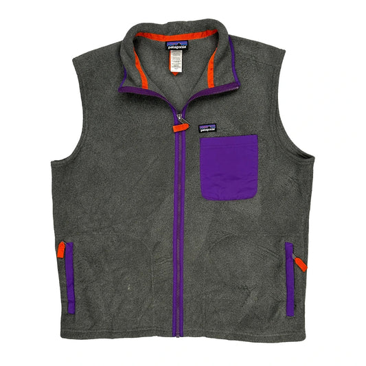 Patagonia Fleece Vest - Large Gray Polyester