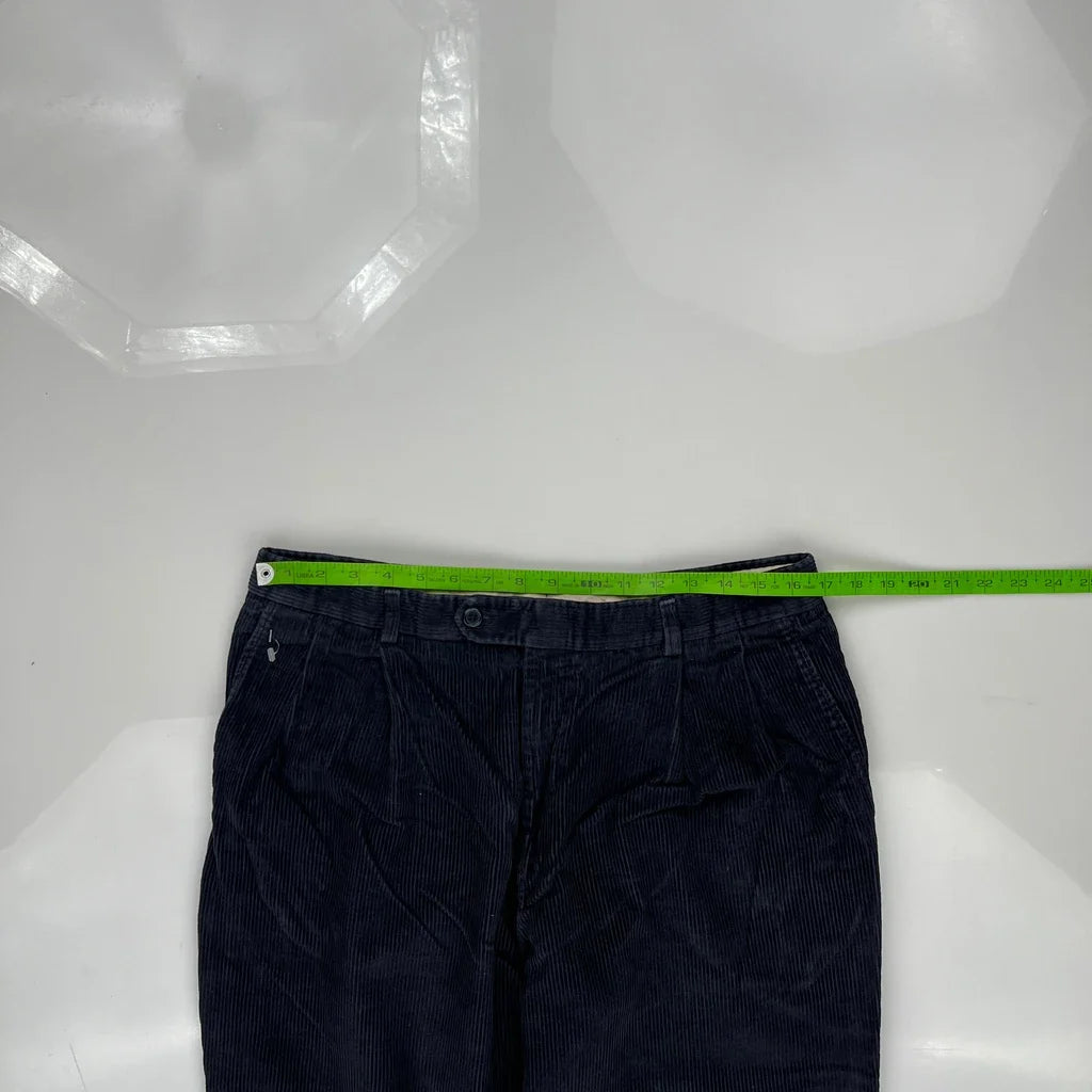 Polo By Ralph Lauren Cord Pants - 34″ Waist Navy Corduroy