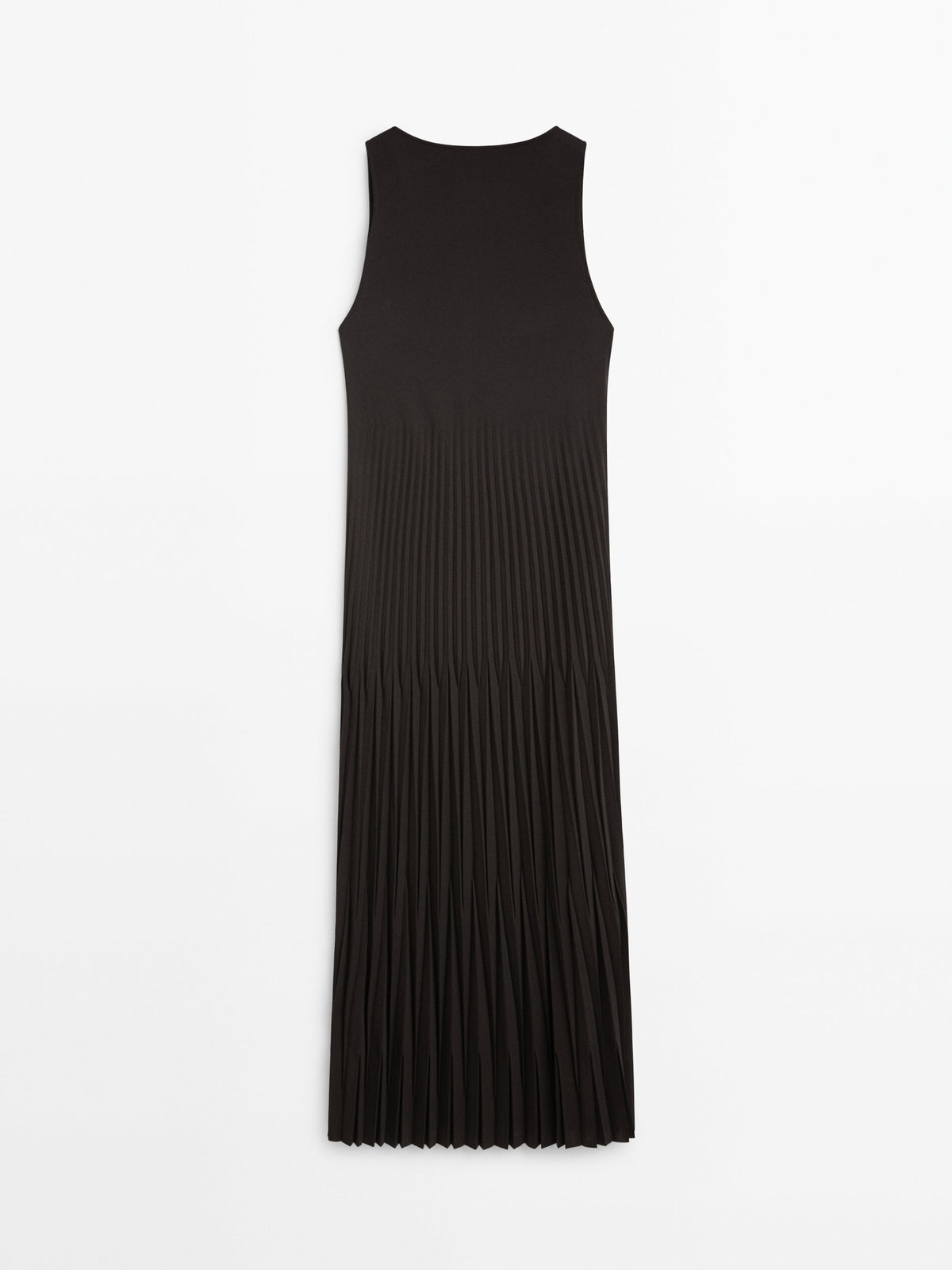 Vestido plisado negro - NEGRO