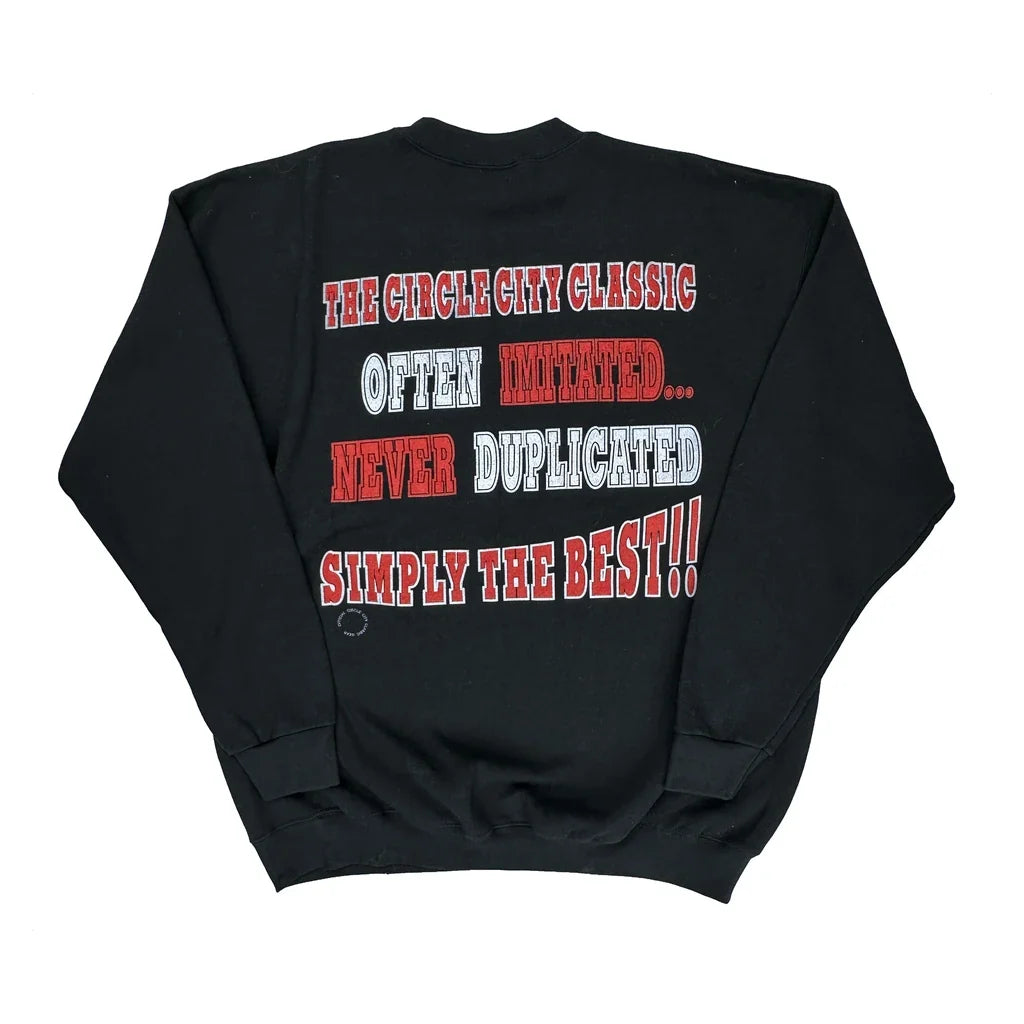 1998 Circle City Classic Lee Graphic Sweatshirt - XL Black Cotton