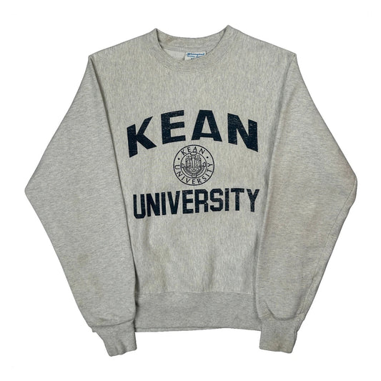 Reverse Weave Champion Kean University Sweatshirt - Small Gray Cotton