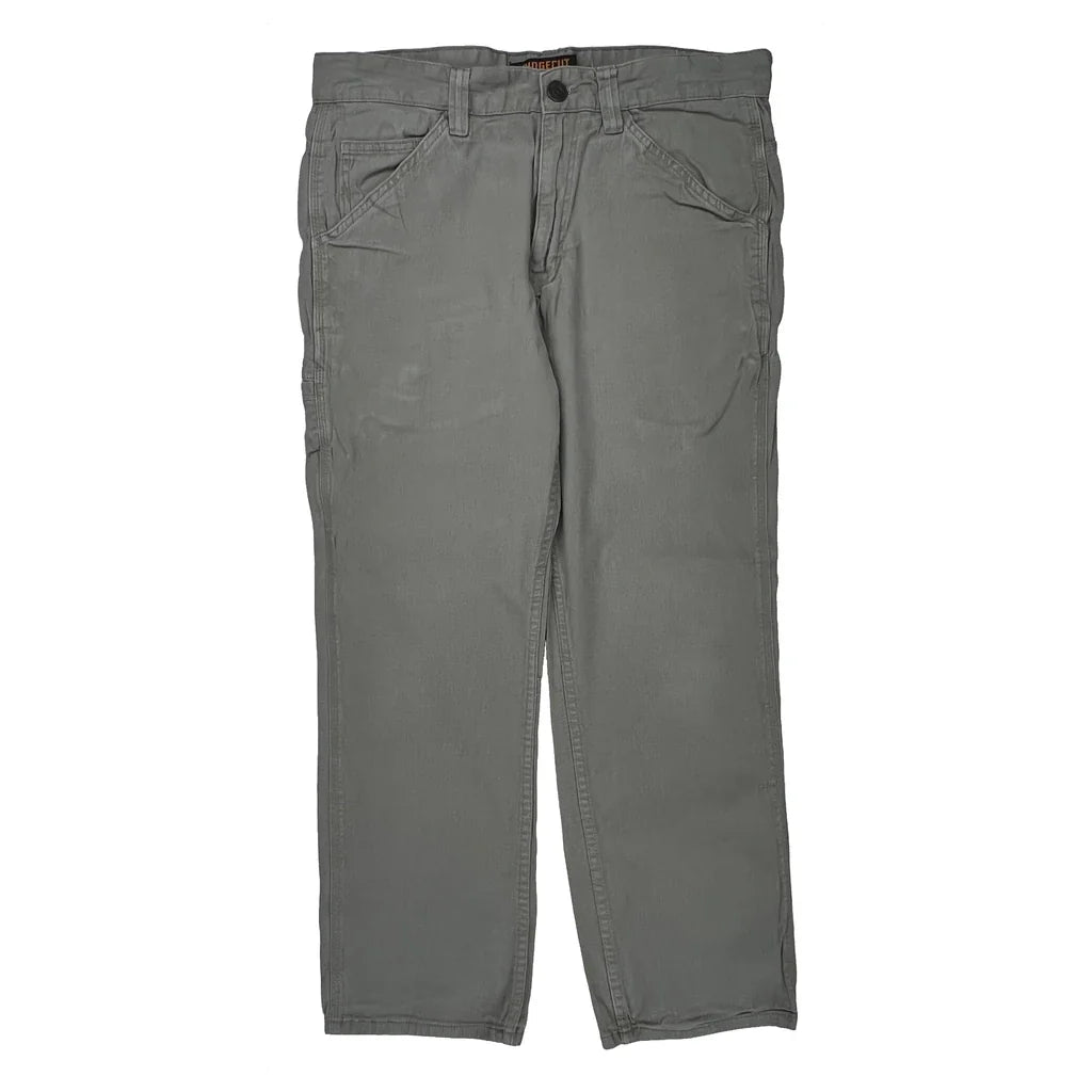 Ridge Cut Carpenter Pants - 34W 30L Gray Cotton