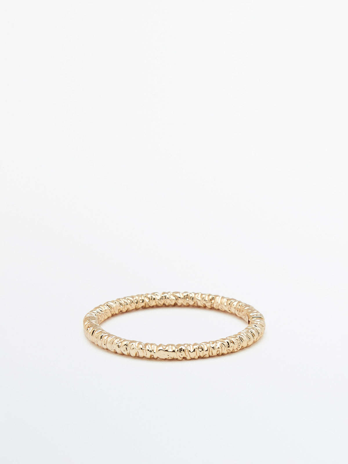 Brazalete textura baño oro - ORO