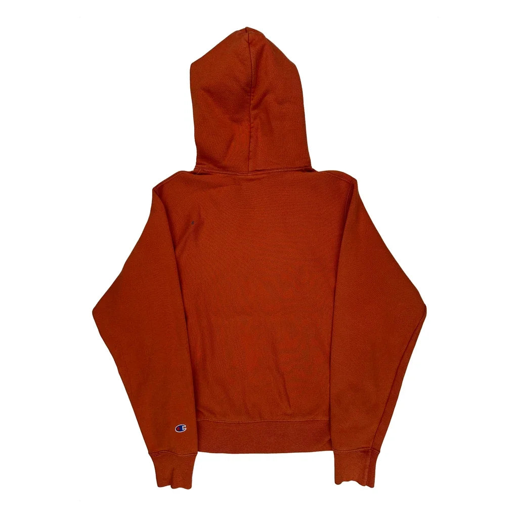 Reverse Weave Champion Hoodie - Small Red Cotton