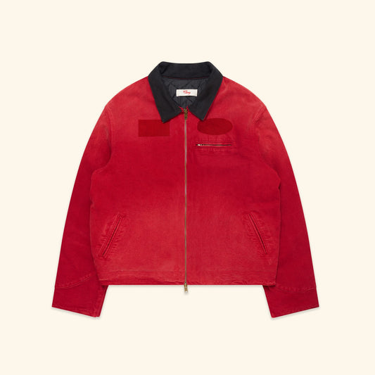 Sun Faded Work Jacket (Red)