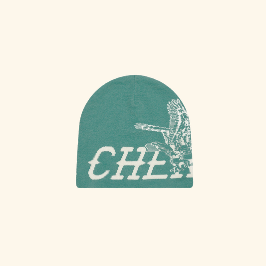 Flying Cherry Skull Cap (Light Emerald)