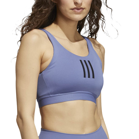 adidas Dont Rest 3 Stripe Reggiseno Sportivo Orbit Violet/Black
