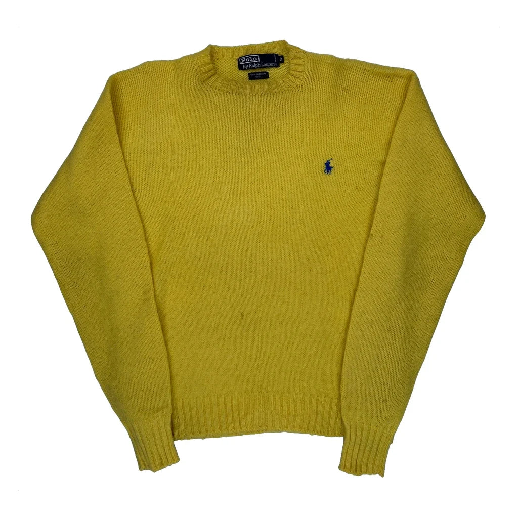 Polo By Ralph Lauren Sweater - Medium Yellow Wool