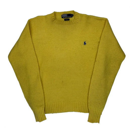 Polo By Ralph Lauren Sweater - Medium Yellow Wool
