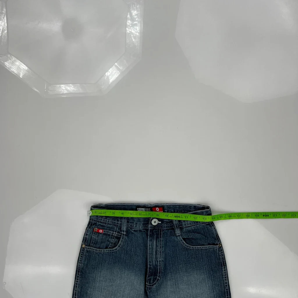 Southpole Baggy Denim Shorts - 27W US 4 Blue Denim
