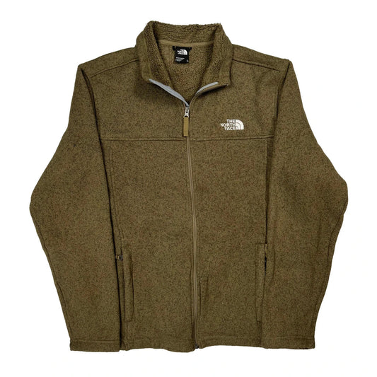 The North Face Fleece Jacket - XL Brown Polyester