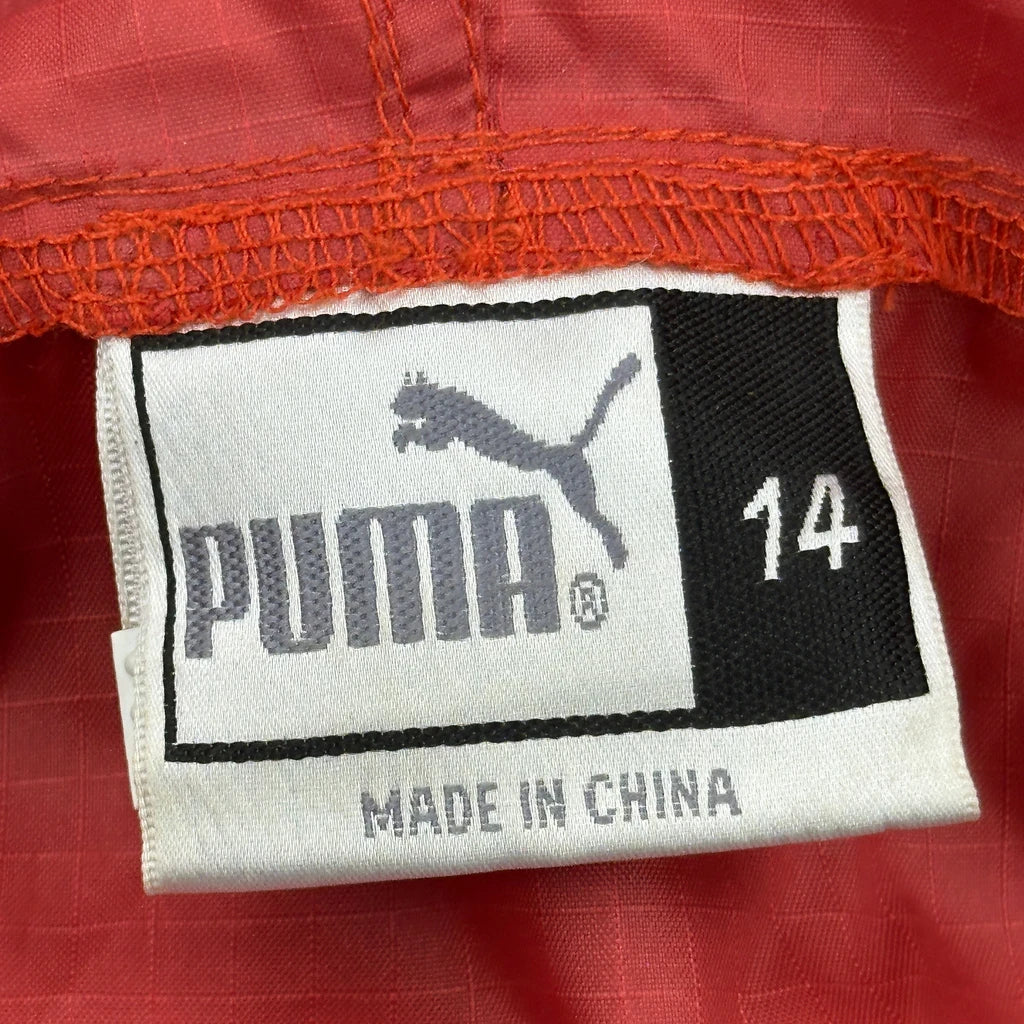 Puma Windbreaker - Large Red Polyester