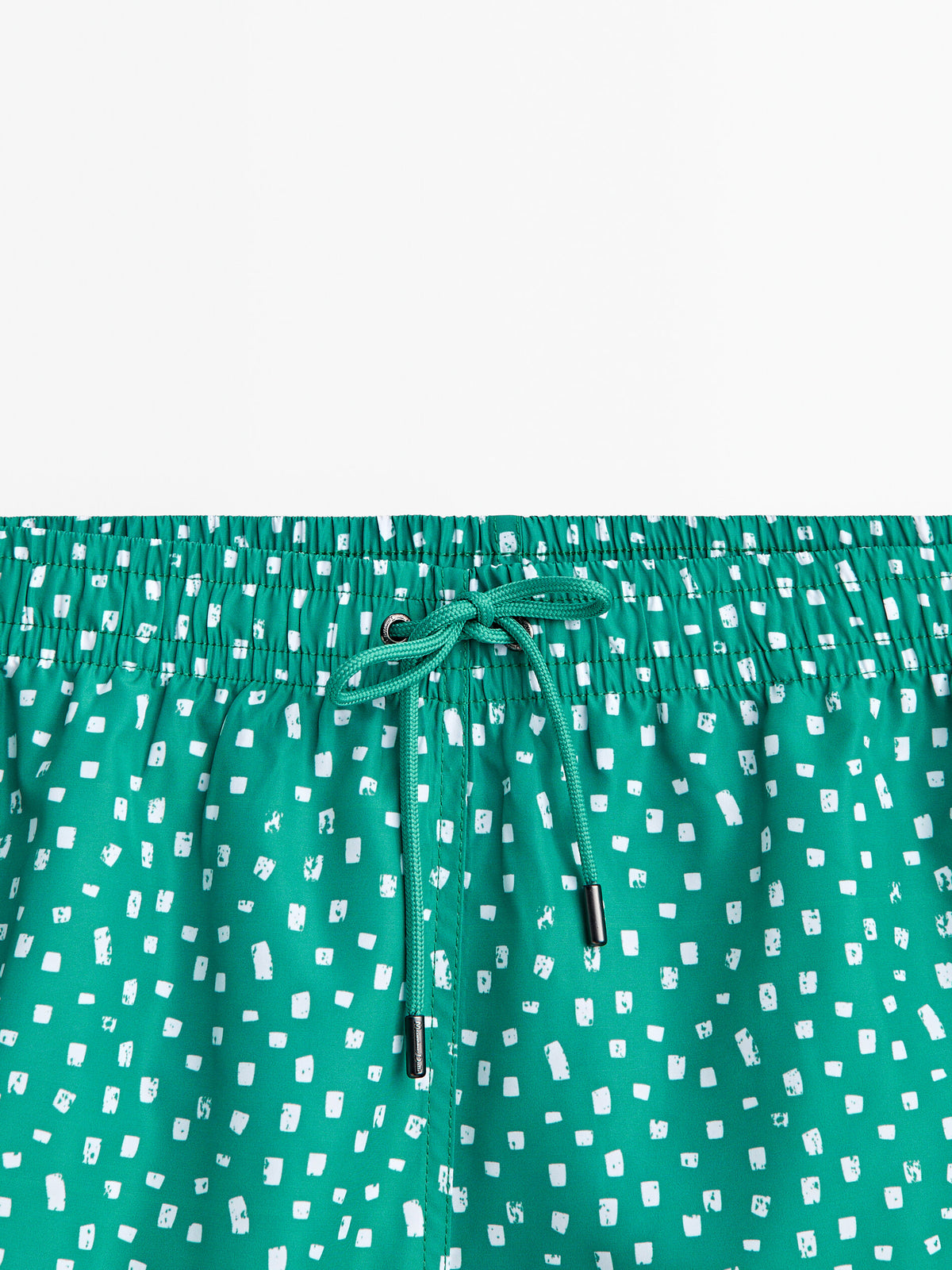 Bañador estampado geométrico - TURQUESA