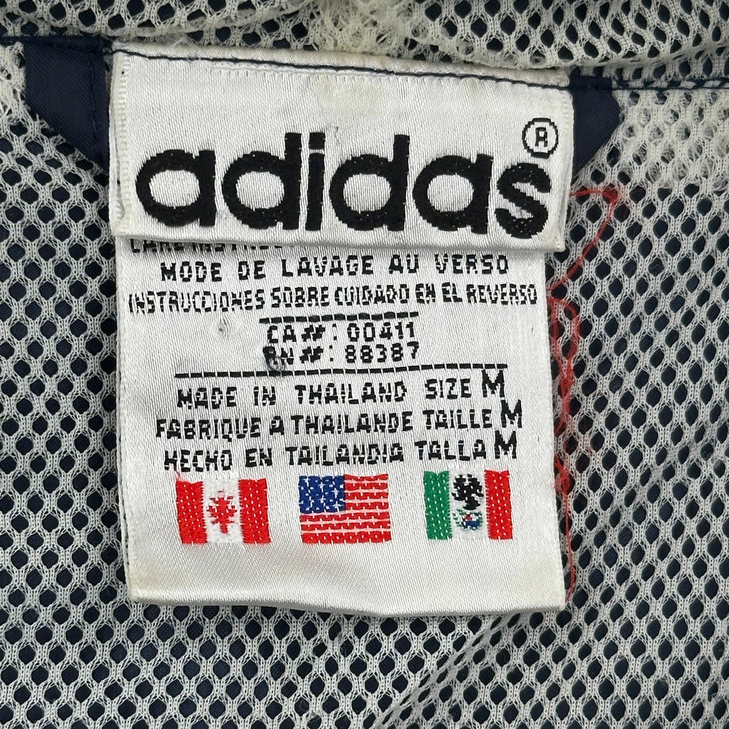 Adidas Spellout Windbreaker - Medium Blue Polyester