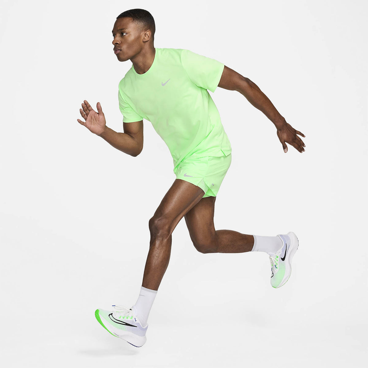 Nike Dri-FIT UV Run Division Miler Maglietta Vapor Green/Reflective Silver