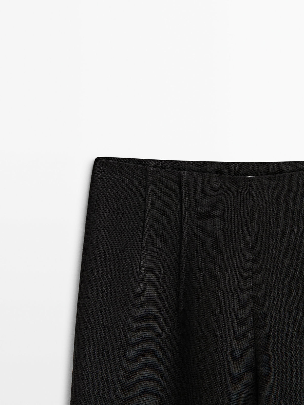 Pantalón traje lino costuras Limited edition - NEGRO