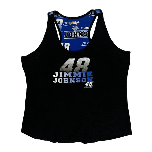 Jimmie Johnson Nascar Graphic Tank Top - 2XL Black Cotton Blend