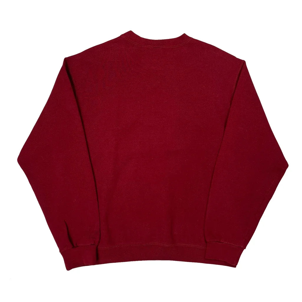 Made In USA Nike Sweatshirt - Large Red Cotton