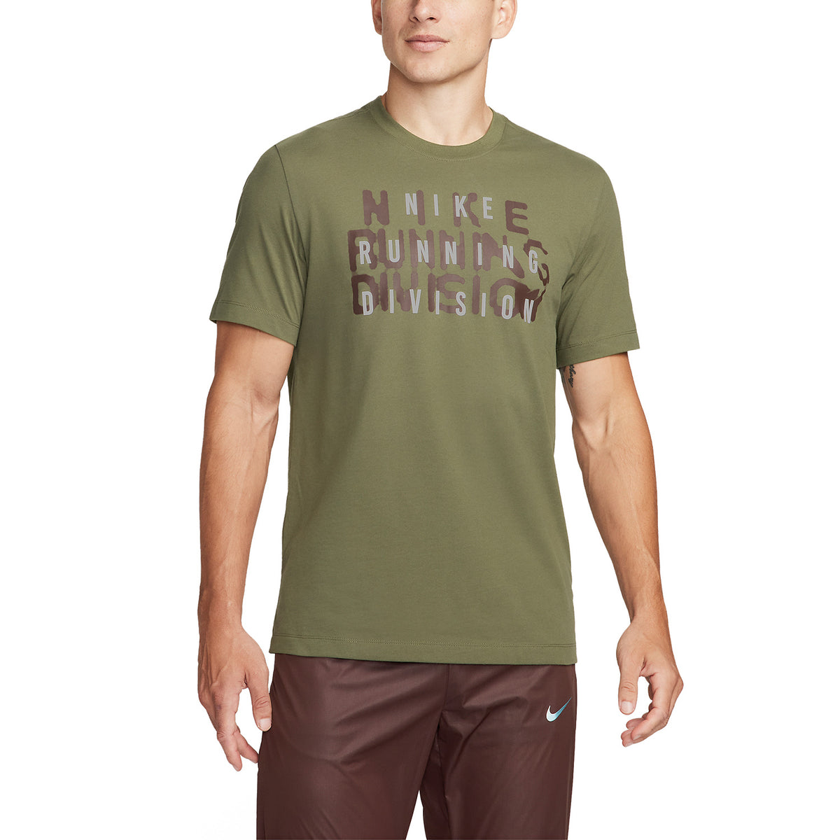Nike Run Division Maglietta Medium Olive