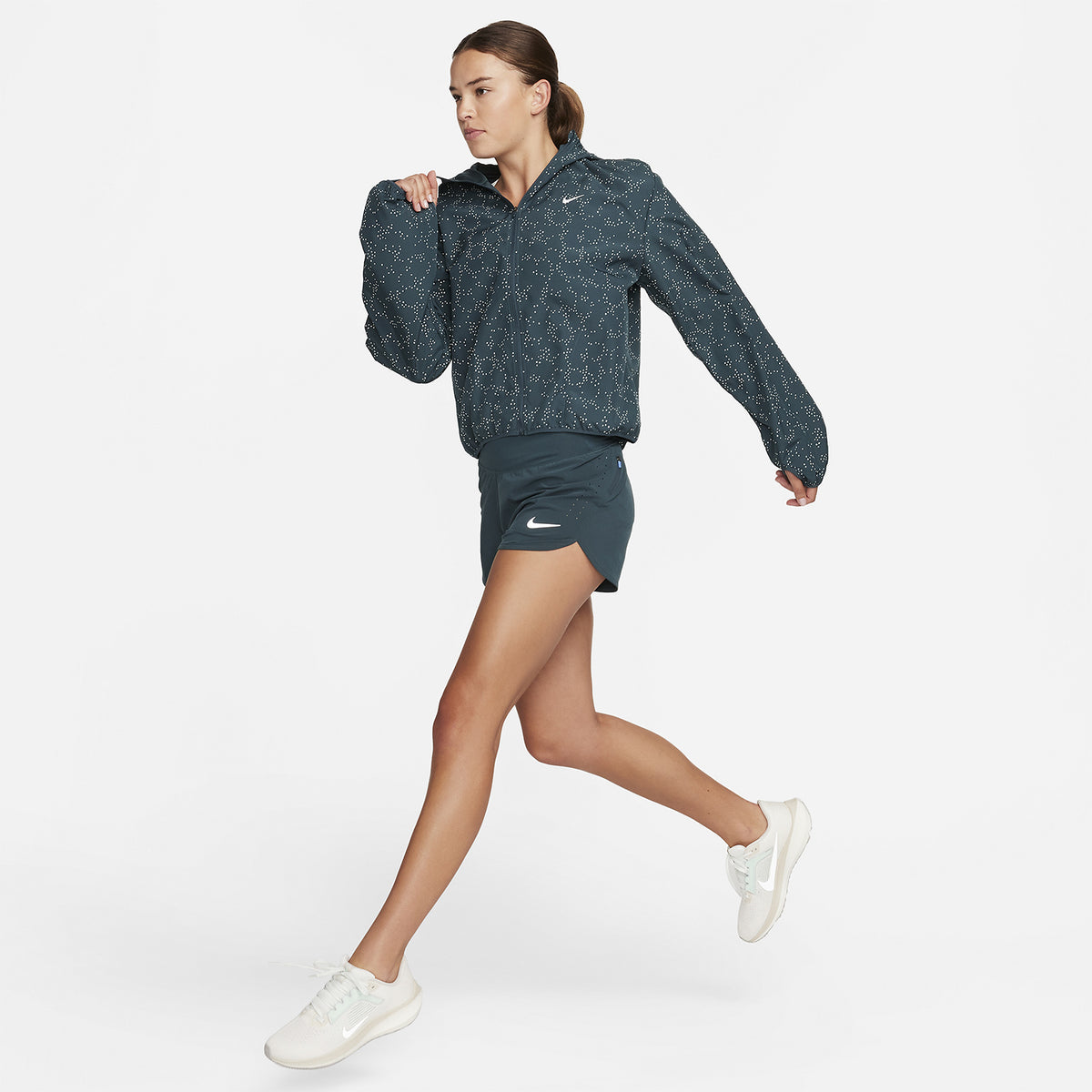 Nike Dri-FIT Logo Giacca Deep Jungle/Reflective Silver