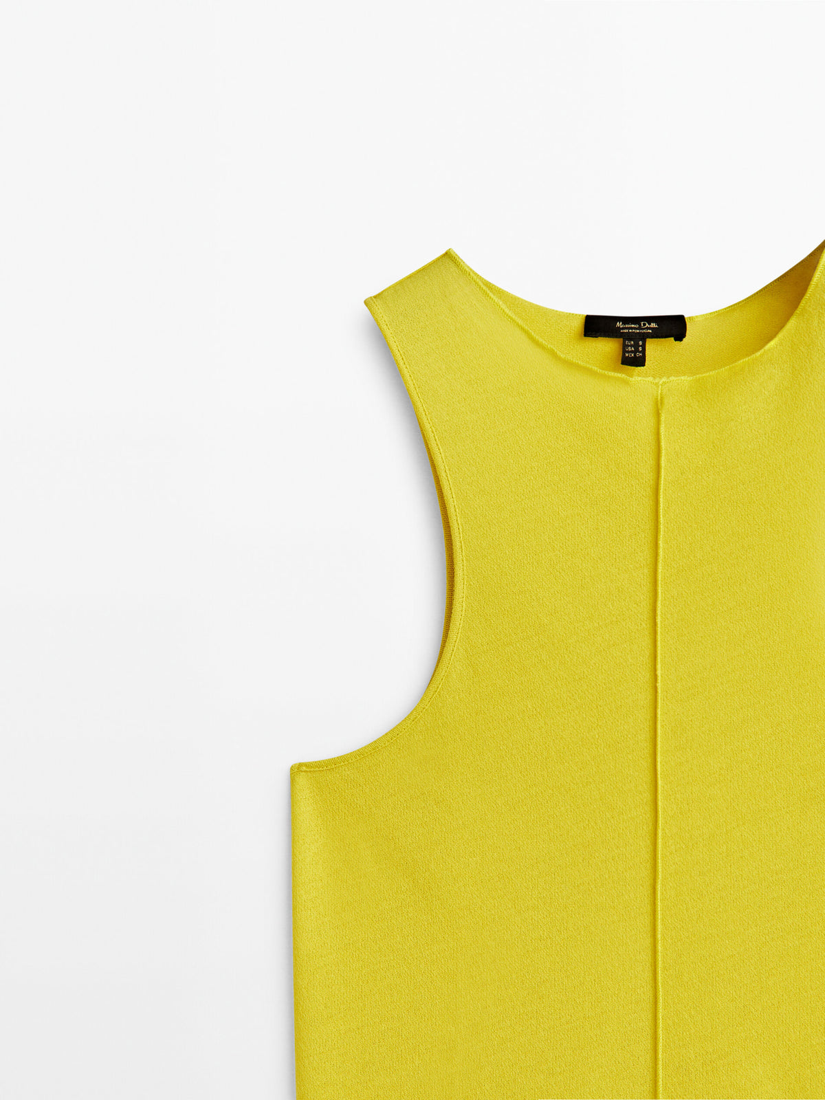 Camiseta sin mangas crepe nervio central - LIMA