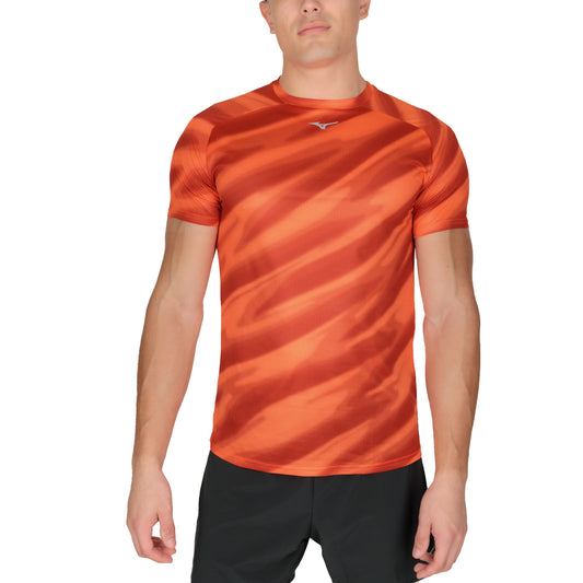 Mizuno Dryaeroflow Graphic Print Maglietta Soleil