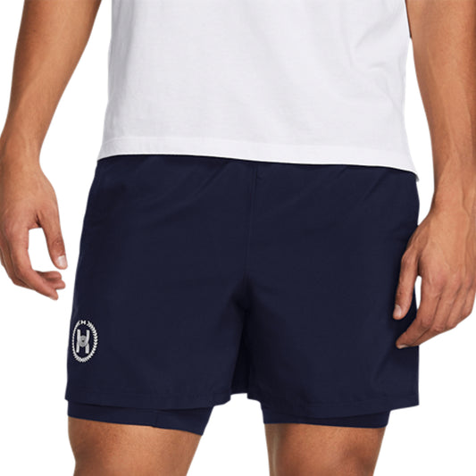Under Armour Run Everywhere 5in Pantaloncini Midnight Navy/Black/White
