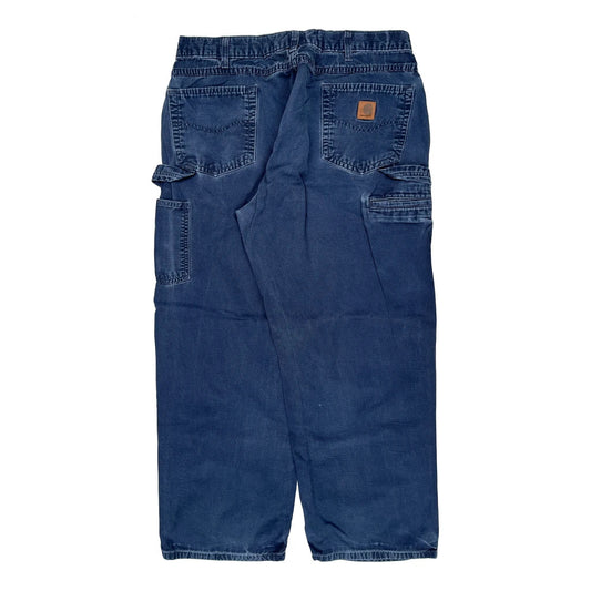 Carhartt Carpenter Pants - 36W 29L Blue Cotton