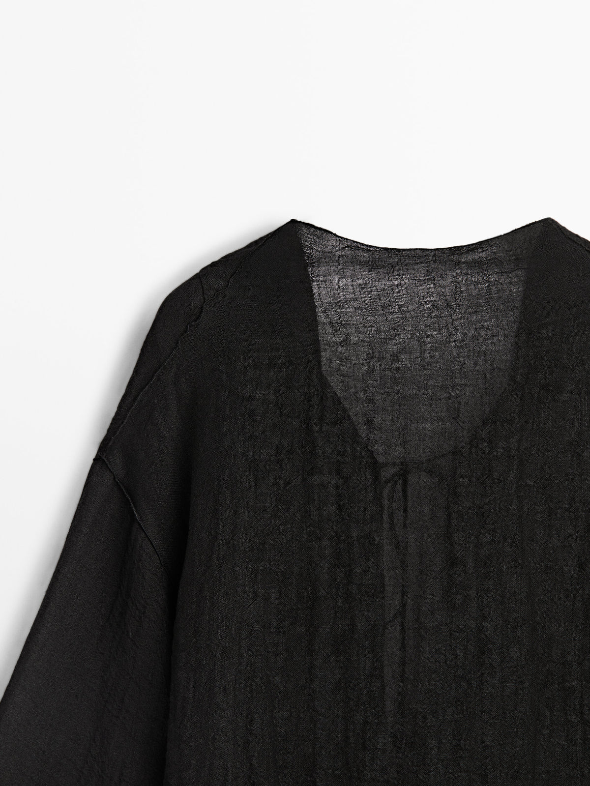 Camisa detalle lazos espalda Limited Edition - NEGRO