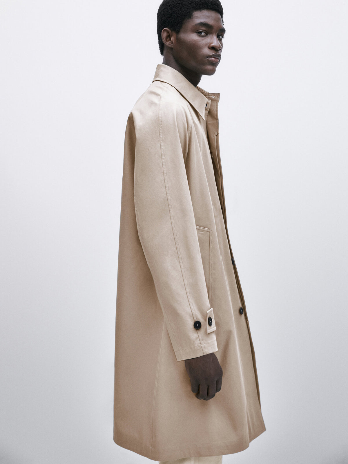 Chaqueta trench algodón volumen -Studio - ARENA