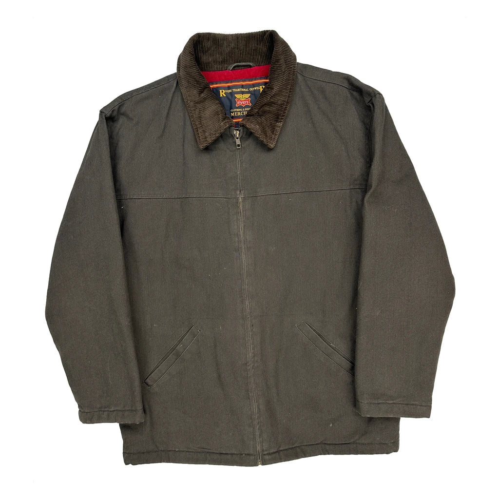 Rivers Wear Workwear Jacket - Small Brown Cotton