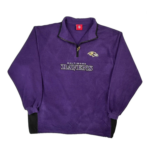 Baltimore Ravens Nfl Football 1/4 Zip - 3XL Purple Polyester